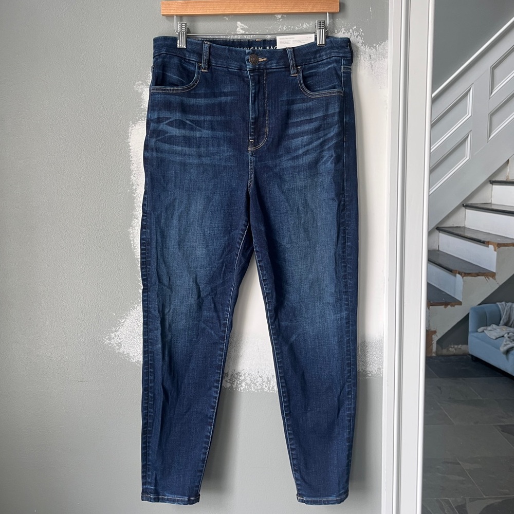 American Eagle Outfitters CURVY HI-RISE JEGGING - NEXT LEVEL STRETCH 14 SHORT